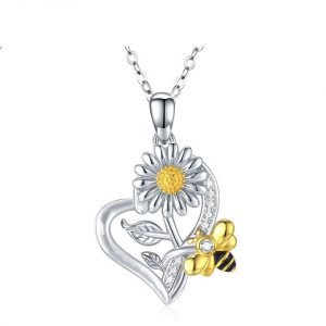 Home Sunflower Charm Necklace