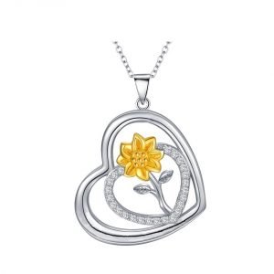 Home Simple Sunflower Necklace